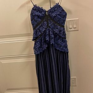 Self-Portrait navy dress